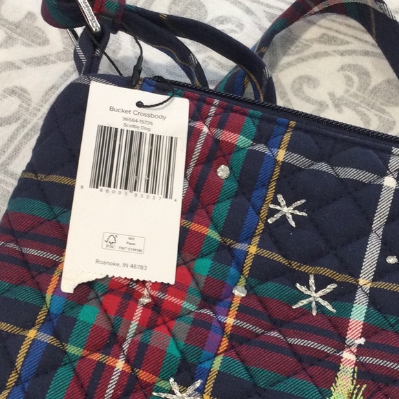 Vera Bradley Plaid Crossbody Bag with Scottie Dog Design - Picture 7 of 10